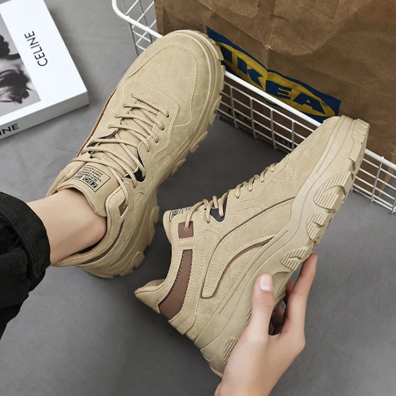 Elegant platform trainers for men