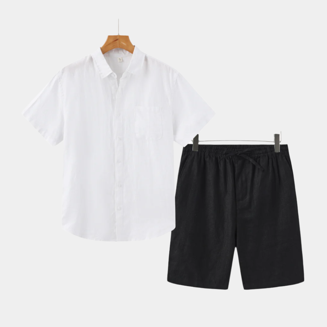 Athens Linen Shorts Set