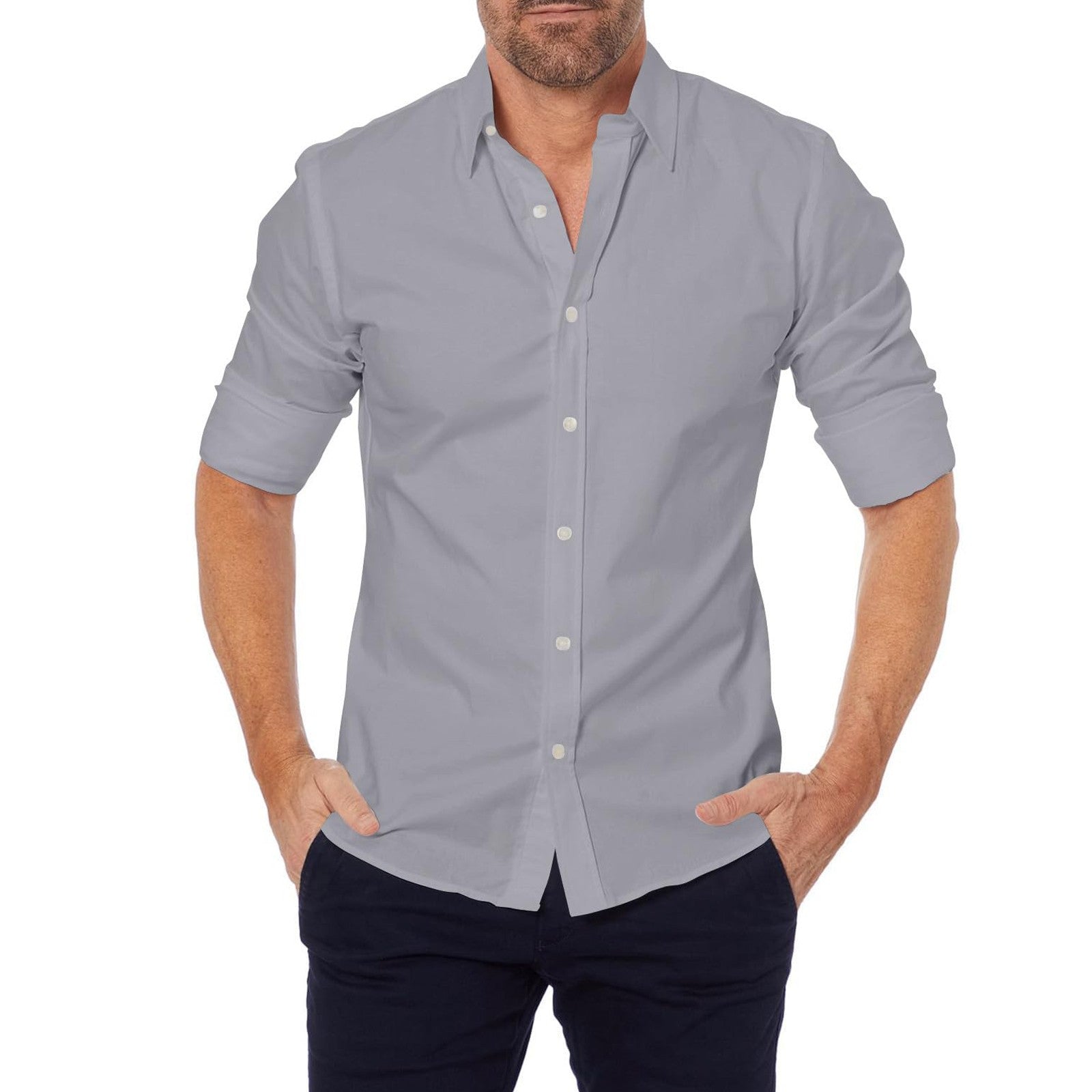 Slim shirt with special zip