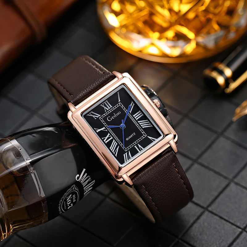 New rectangular luxury watch for men