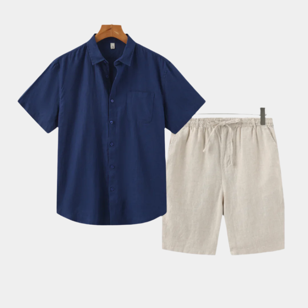 Athens Linen Shorts Set
