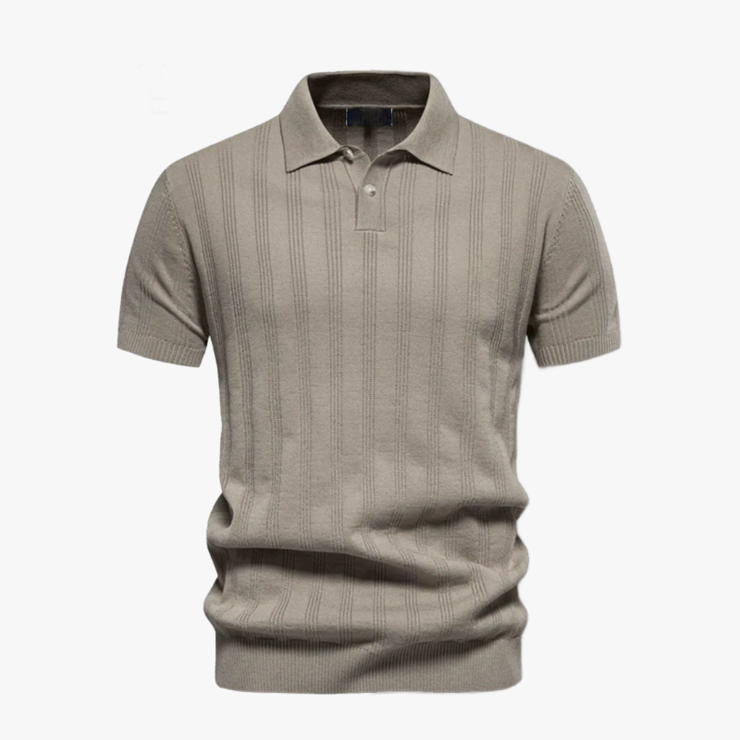 Structured knit polo shirt - Summer Promotion